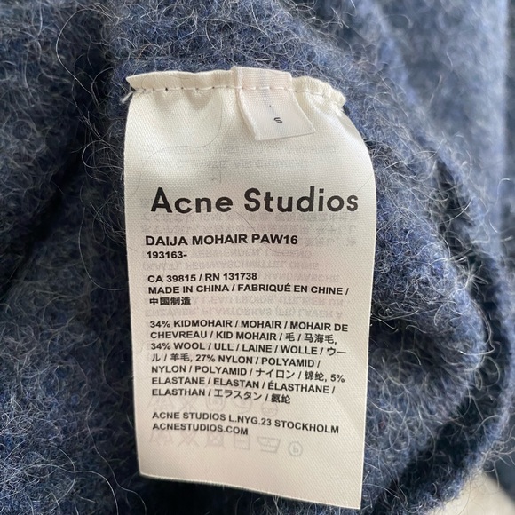 ACNE STUDIOS Daija Mohair Turtleneck Sweater Dress - Picture 7 of 9